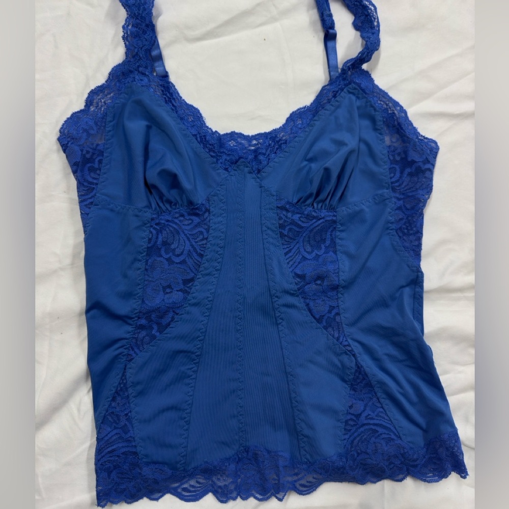 NEW Blue corset-like top